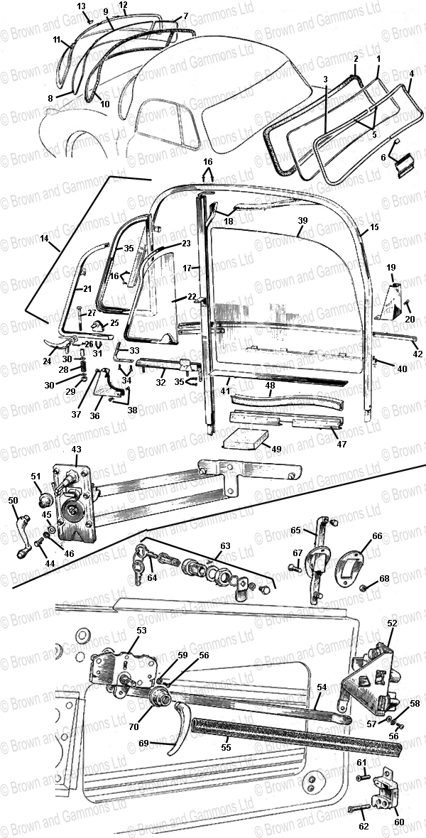 Image for Windscreen - Coupe. Windows & Door Locks