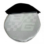 Image for MGA Spare wheel cover black carpet-Grey hydura