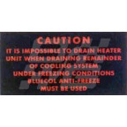 Image for HEATER CAUTION LABEL