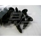 Image for Black plastic fir tree fixing 6.5mm x 15mm long