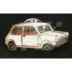 Image for PIN BADGE MINI SALOON WHITE