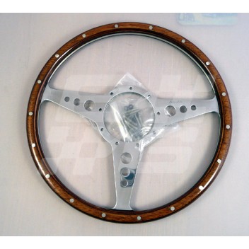 Image for STEERING WHEEL WOOD RIM 14 INCH