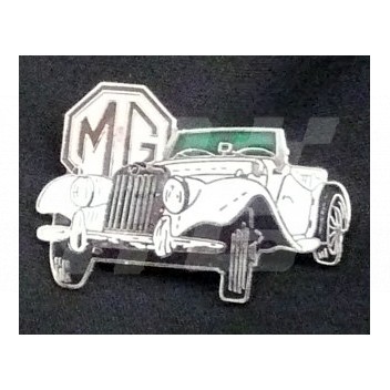 Image for PIN BADGE MG TF WHITE