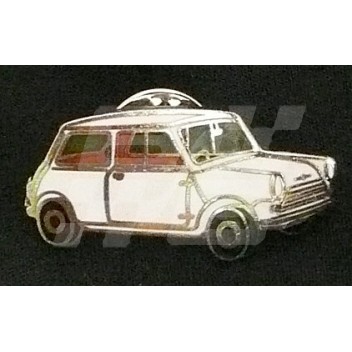 Image for PIN BADGE MINI SALOON WHITE