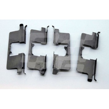 Image for Rear Brake pad top and lower shim (set of 4)