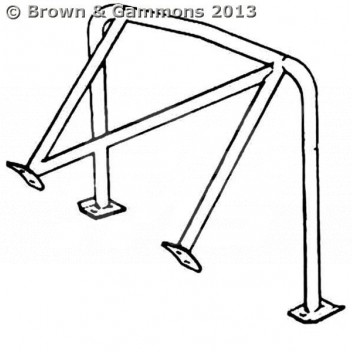 Image for ROLL CAGE REAR MGB GT RHD/LHD