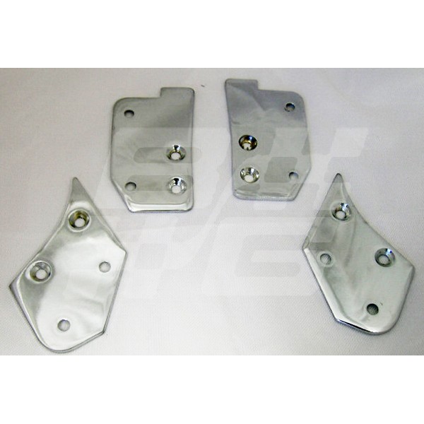 Image for CHROME END SET GT DOOR CAPPINGS