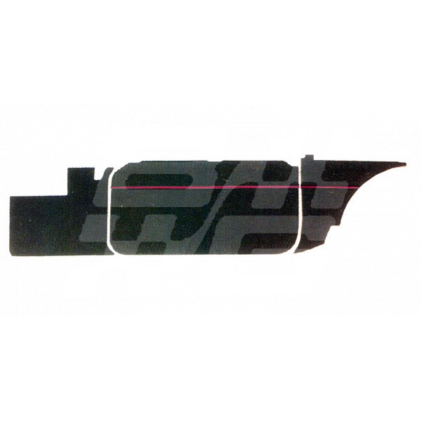 Image for BLACK/RED PIPE PANEL SET MK1 RDST PUSH