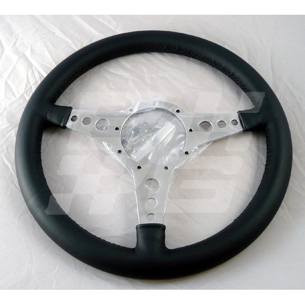 Image for STEERING WHEEL 14 INCH DISHED LEATHER