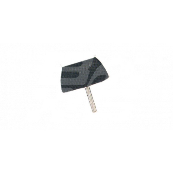 Image for BLACK LEATHER PLAIN  HEADREST