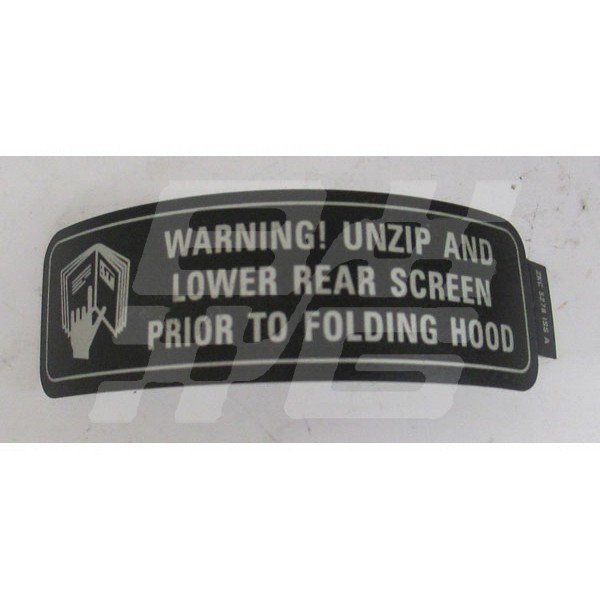 Image for RV8 HOOD REAR WINDOW INSTRUCTION